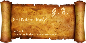 Grifaton Noé névjegykártya